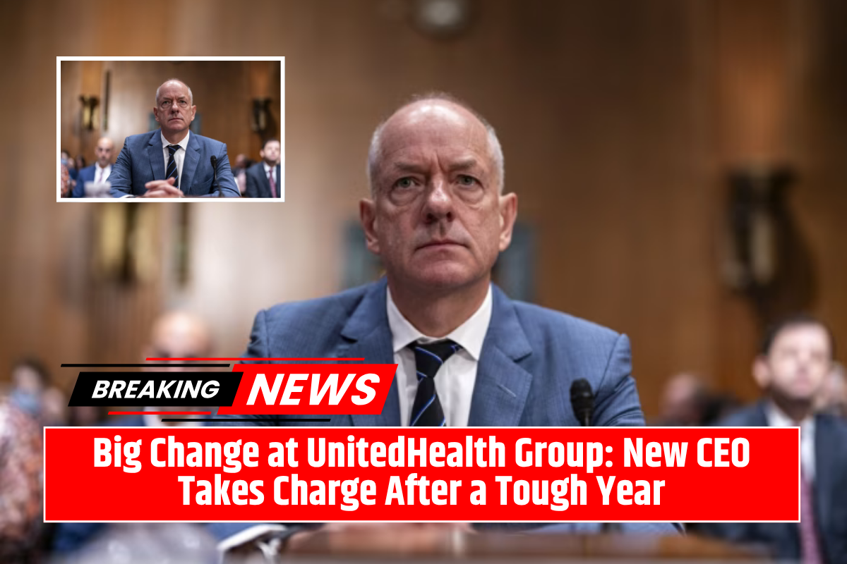 Big Change at UnitedHealth Group New CEO Takes Charge After a Tough Year